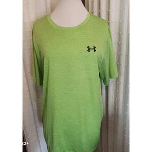 A15  Under Armour lime green athletic top, plus size